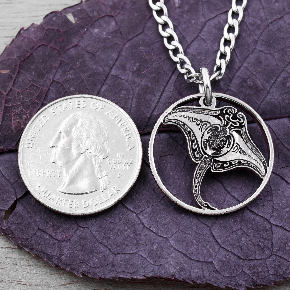 Stingray Necklace, Turtle and Shark, Ocean Jewelry – Namecoins