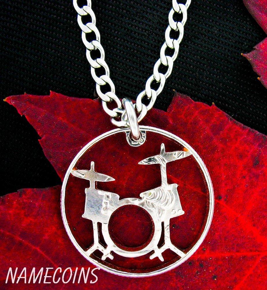 Drum Key Pendant Necklace - Rock N Roll Jewelry
