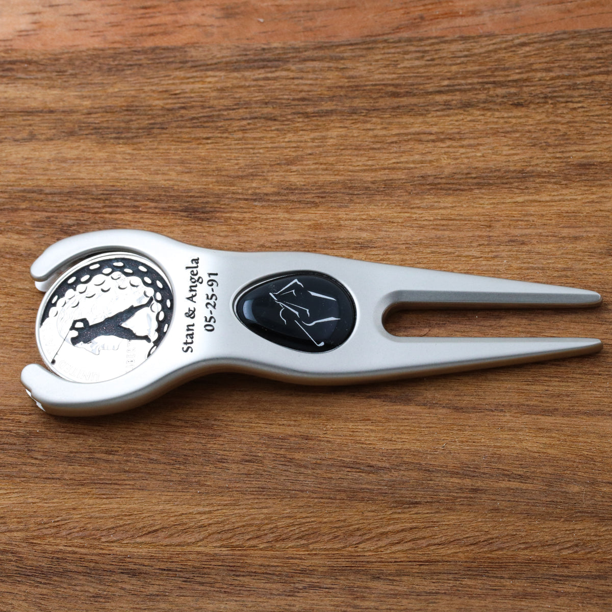 Old Glasses Golf Marker and Divot Tool, Custom Dates Engraved, Memorial Gift, Engraved Quarter buying