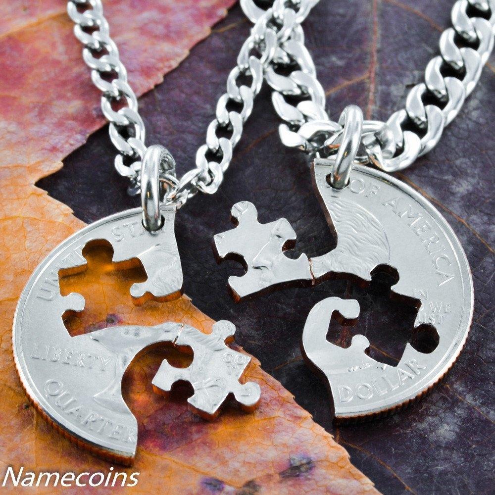 Twin Hearts Puzzle Necklaces for Couples a Symbol of Love and -  Canada