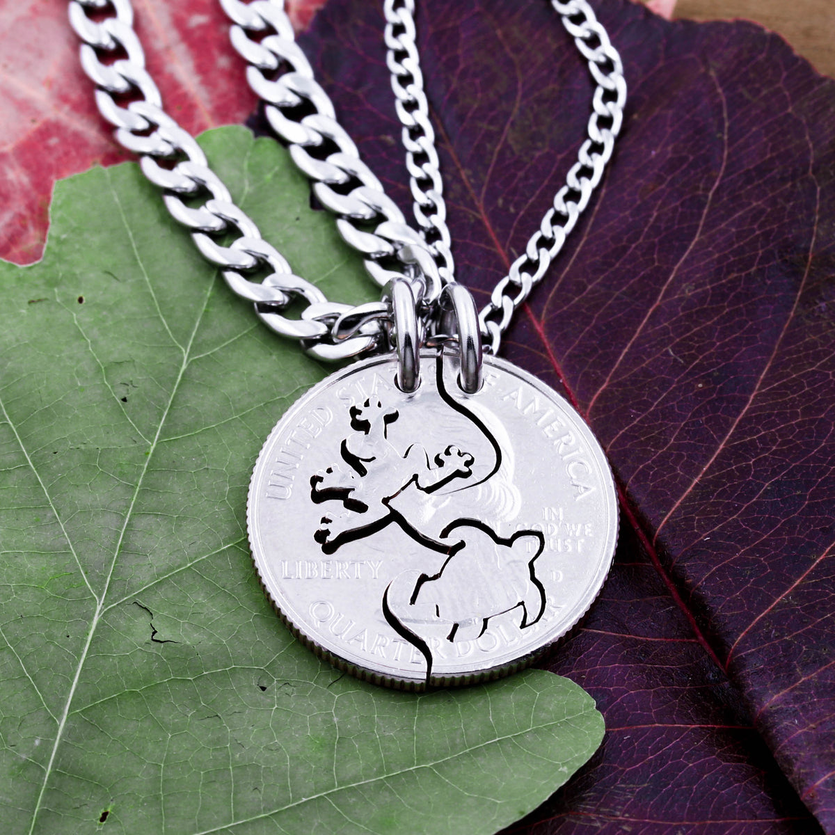 Frog and Turtle Friendship Necklaces – Namecoins