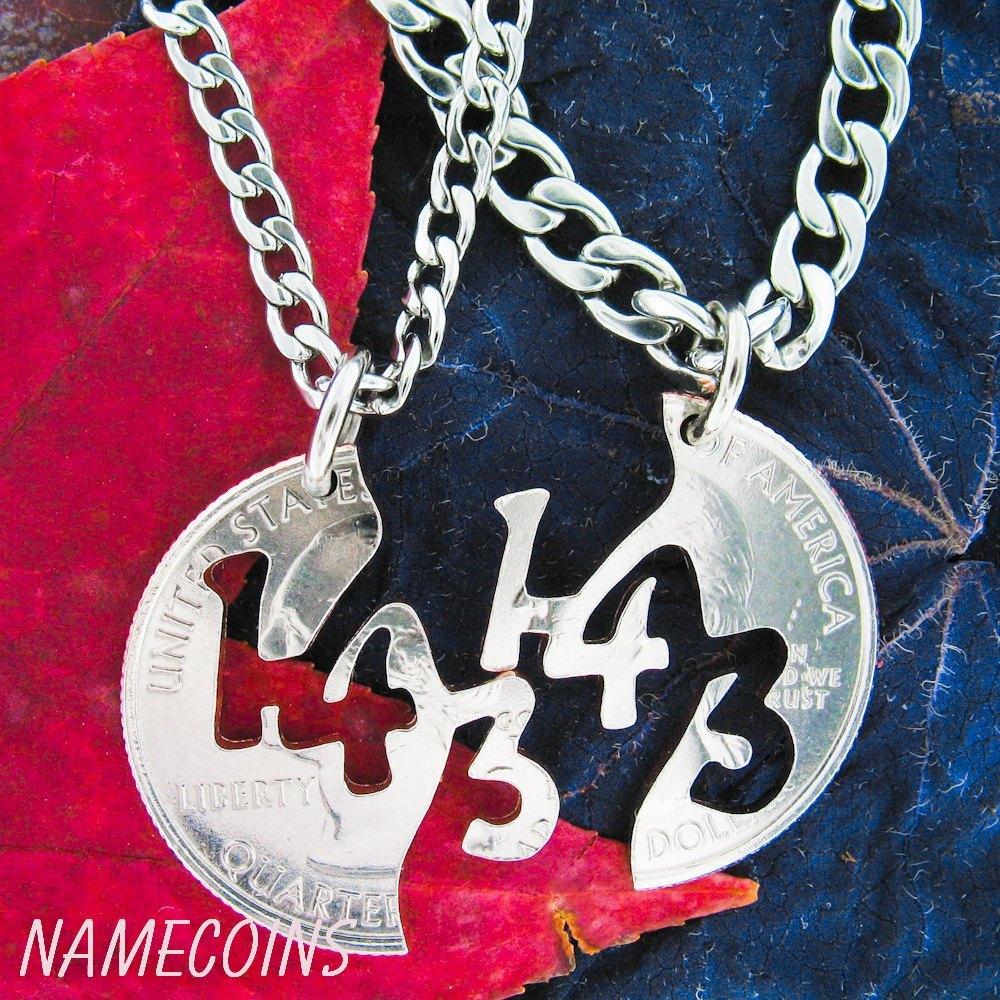 143, I Love You, Interlocking Necklace – Namecoins