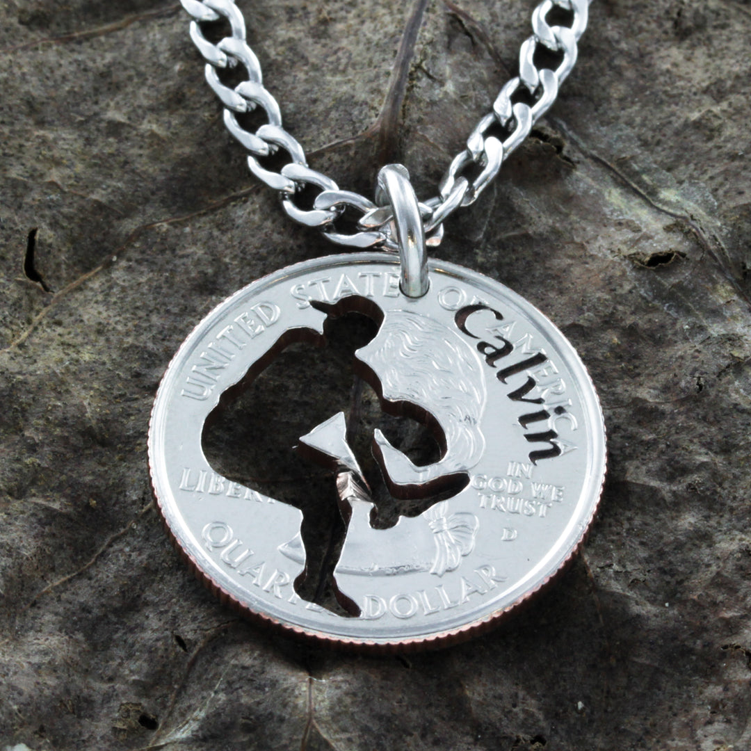 Engraved baseball necklace new arrivals