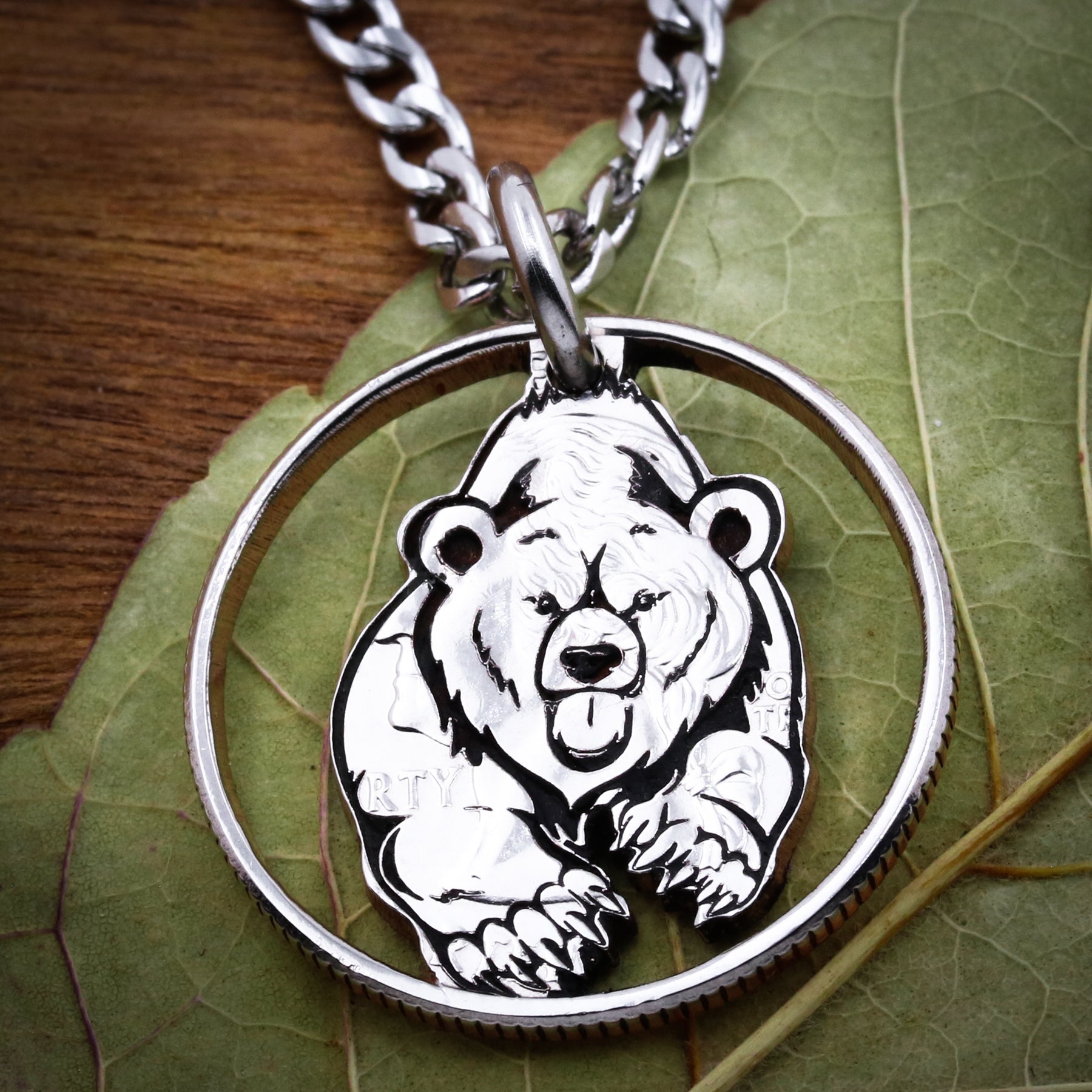 Sterling Silver Teddy Bear Pendant Necklace | The Jewelry Vine