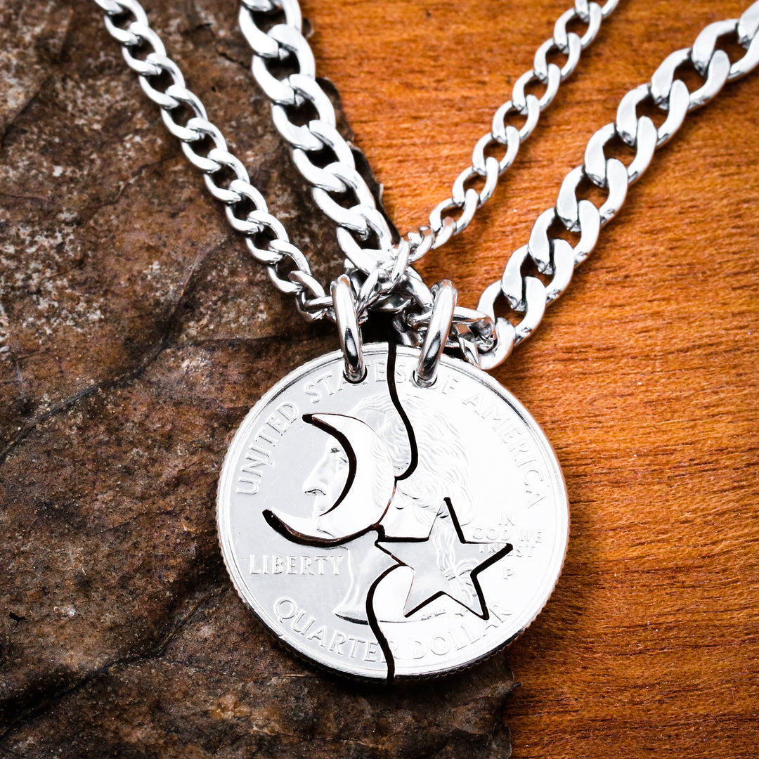 2-Piece Zodiac Necklace Set - Constellation & Moon Pendant Chokers, For All 12 Astrology Signs - View #10