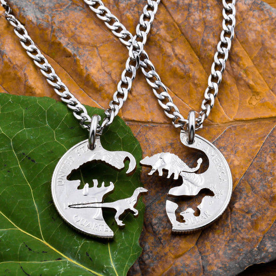 Dinosaur best friend necklaces deals