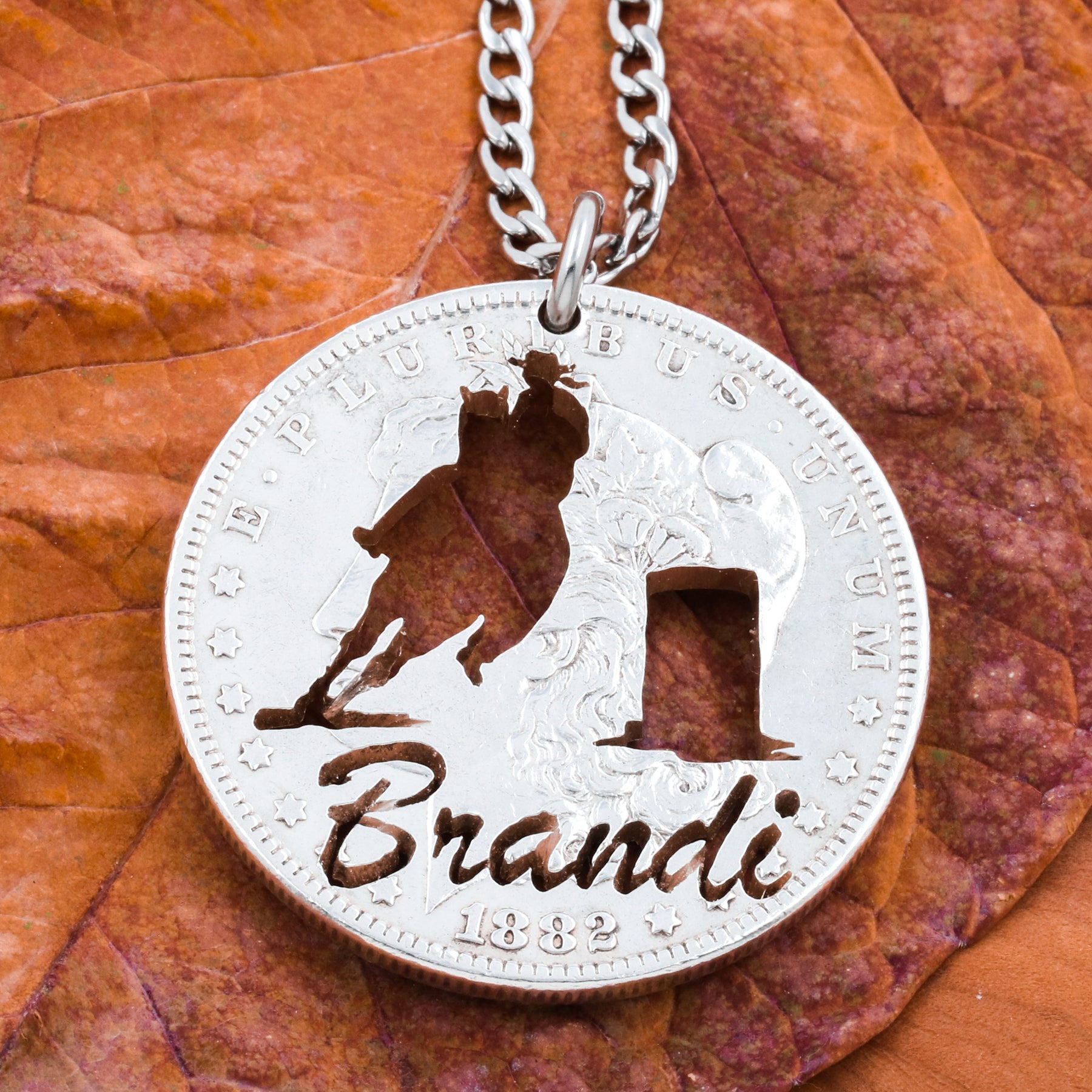 Rodeo Bronc Rider Charm | Rodeo Cross Necklace Pendant