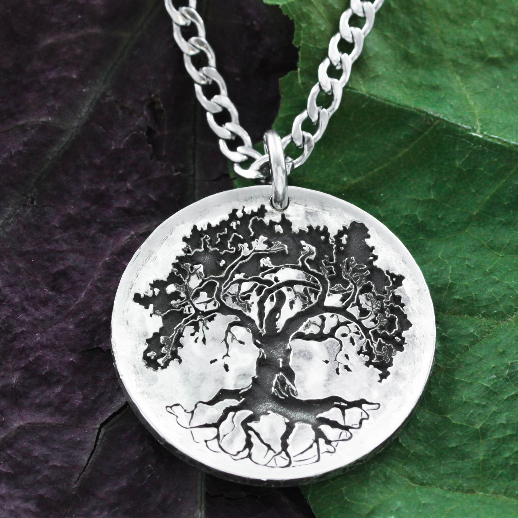 Oak Tree Necklace - Strength, Vitality & Guardianship - Plum and Posey