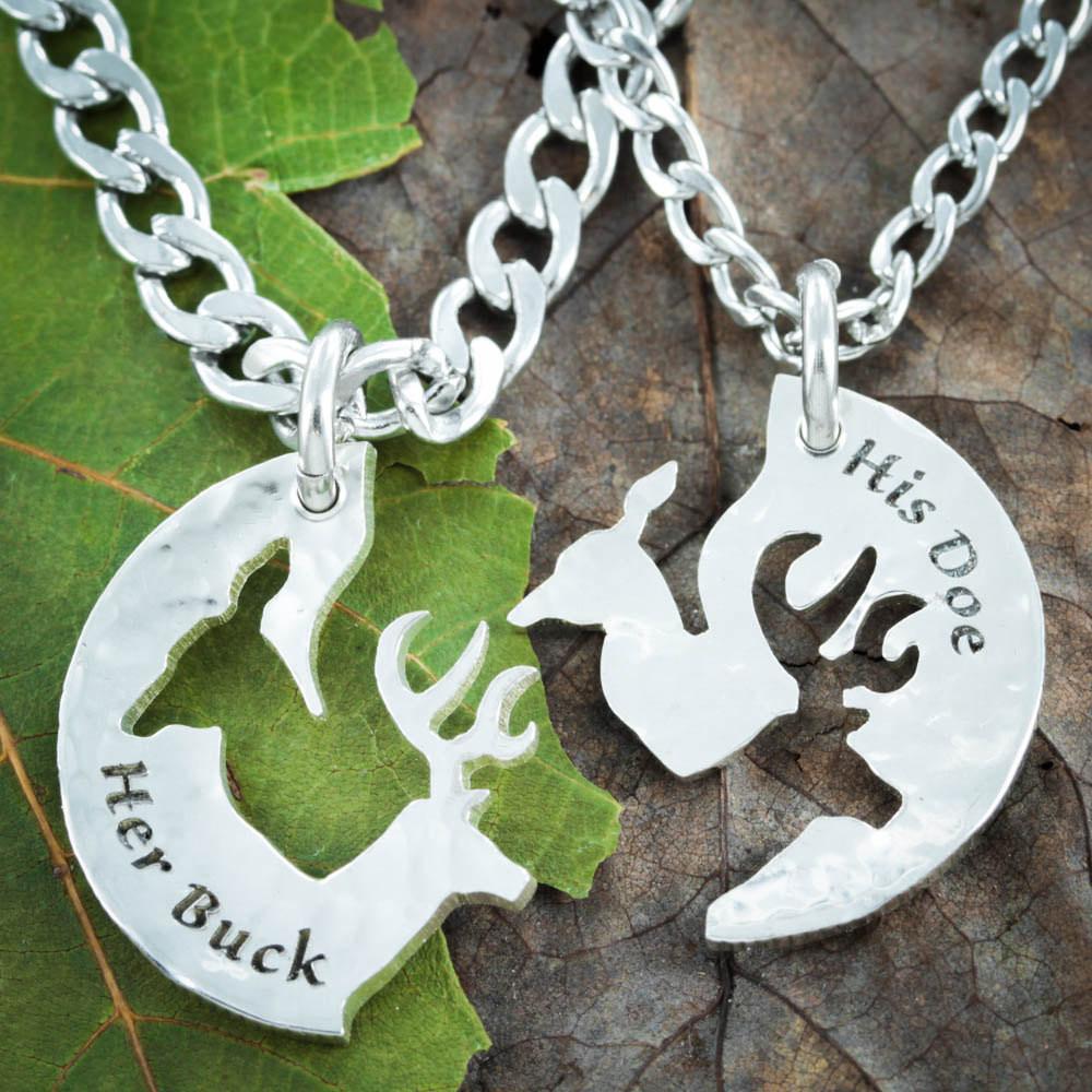 Necklace his and her on sale