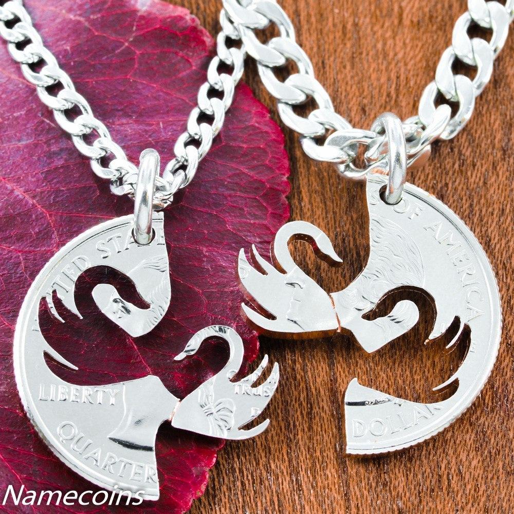 Interlocking couples necklaces clearance