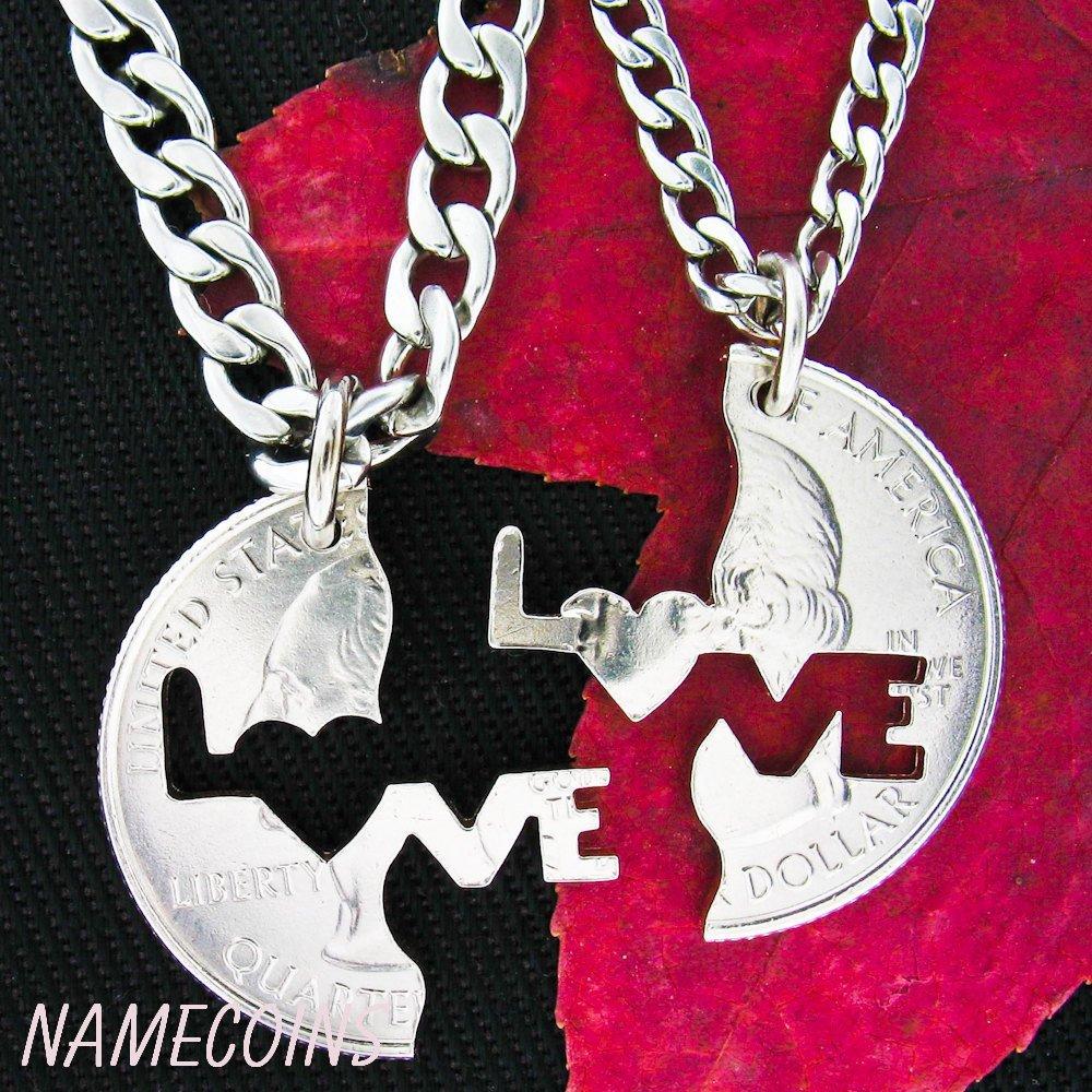 Necklace that says love store