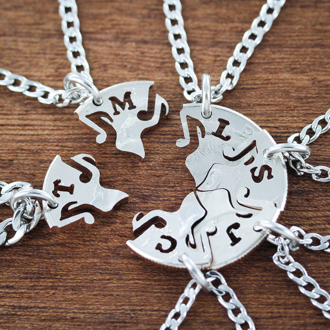 Best friend necklaces with initials new arrivals