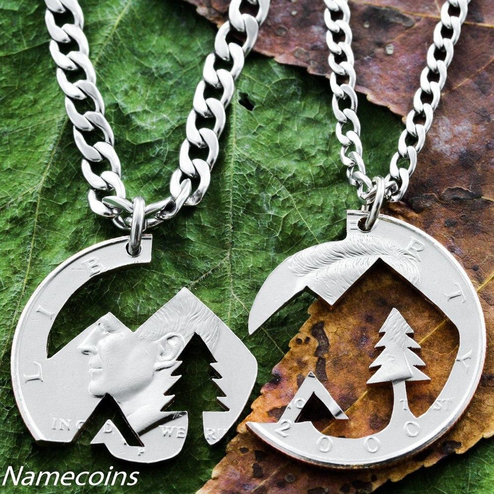 EYE3M‘s collection two face Necklace Native American Mountain Necklaces – Namecoins