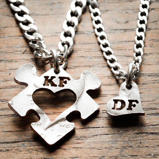 Initial puzzle necklace discount
