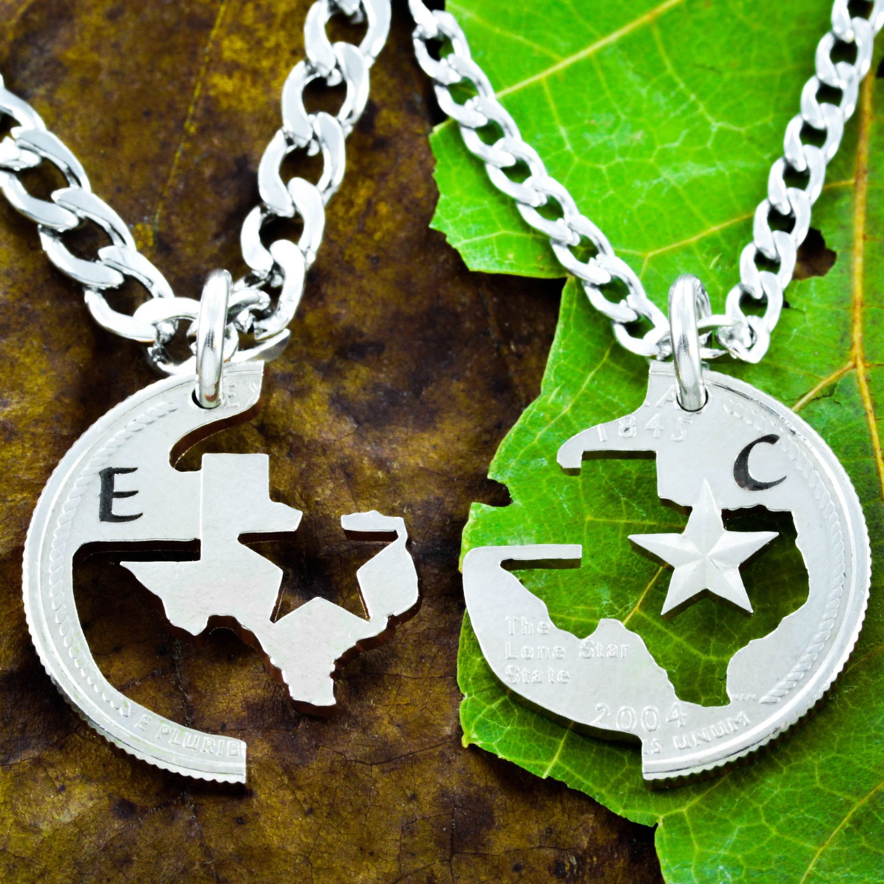 Texas- State outline with star | Anju Jewelry