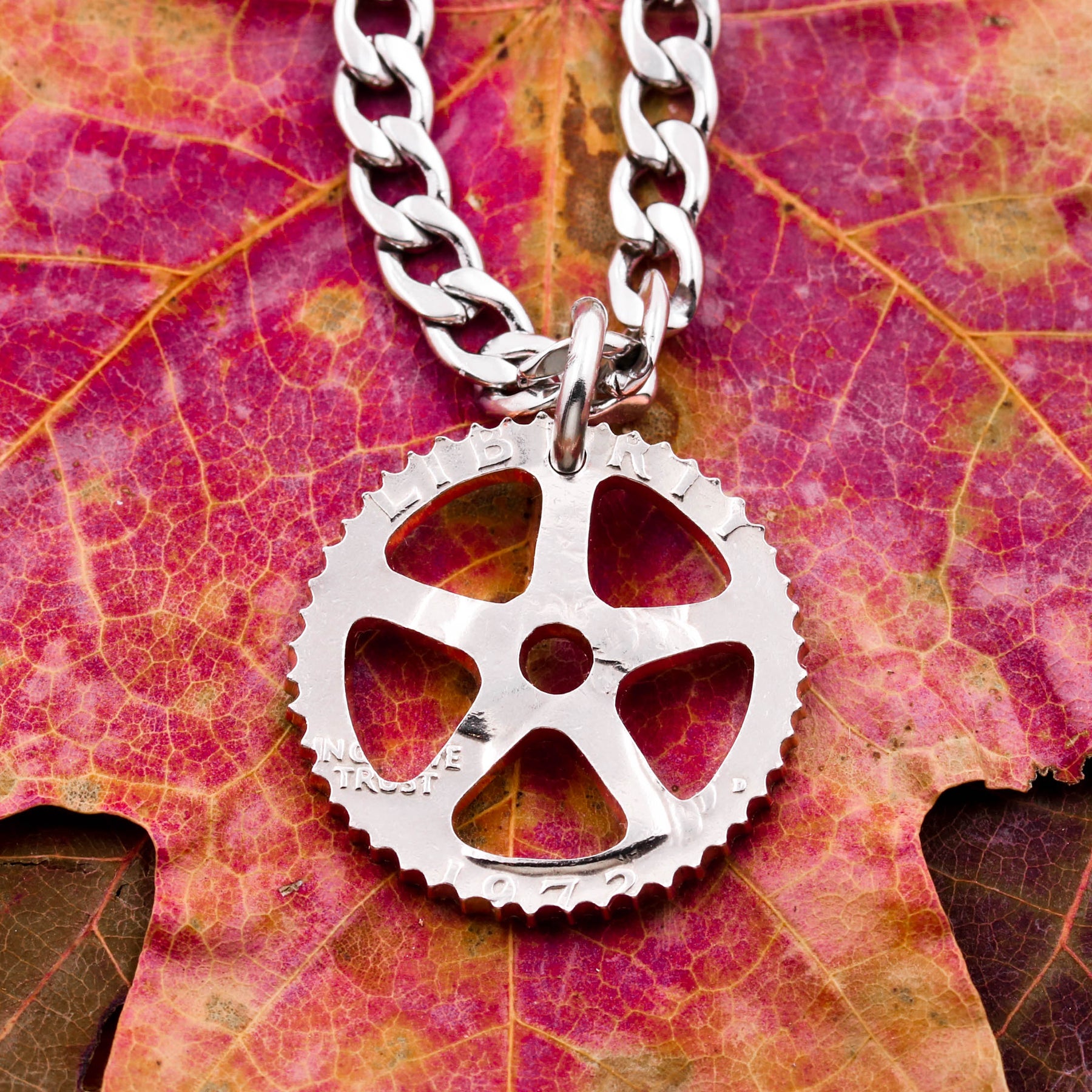 gear necklace Wheel Gear Necklace, Tire Jewelry – Namecoins