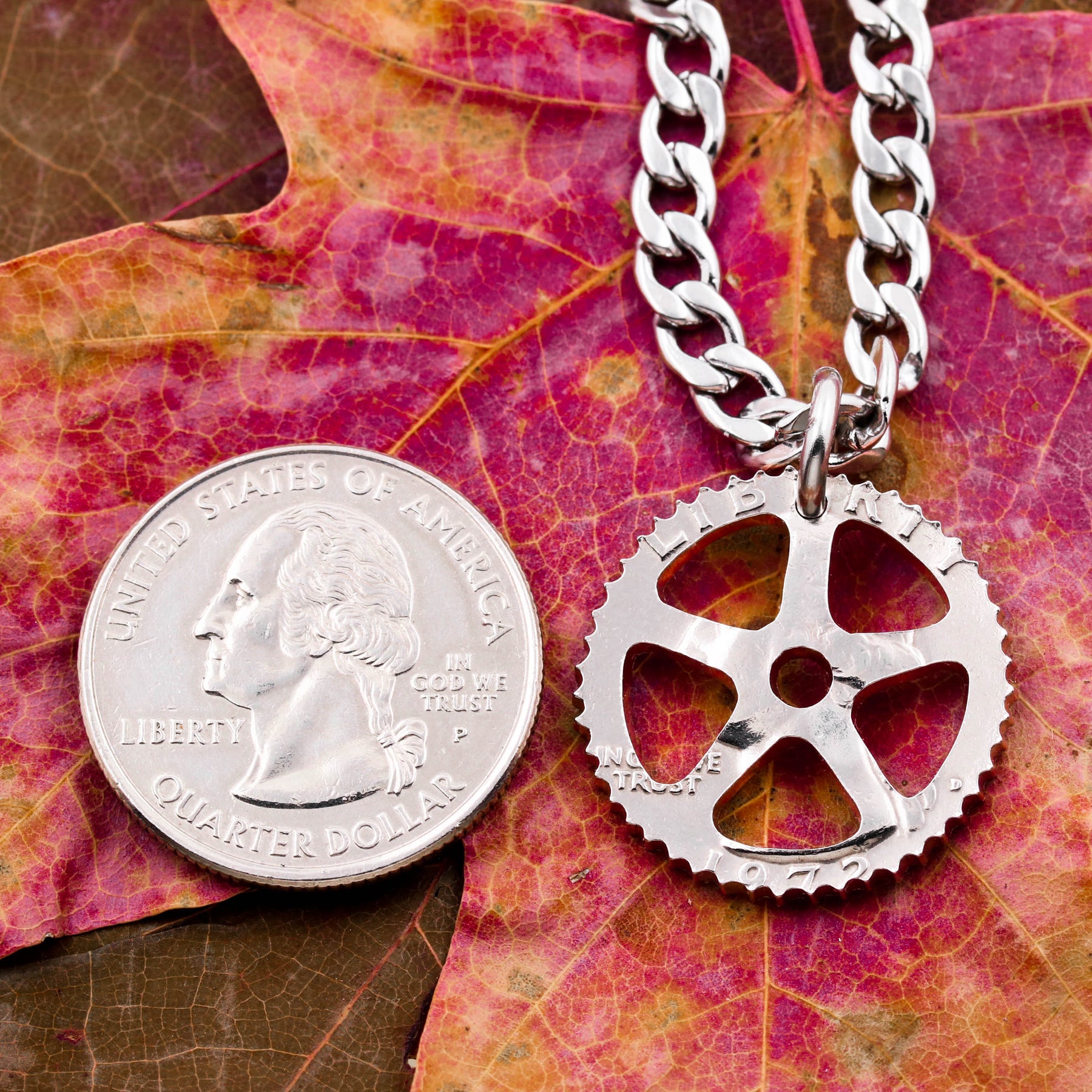 gear wheel chain Wheel Gear Necklace, Tire Jewelry – Namecoins